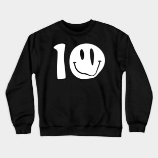 ACID MUSIC - HAPPY WHITE DISTORTION FROM THE 90S Crewneck Sweatshirt